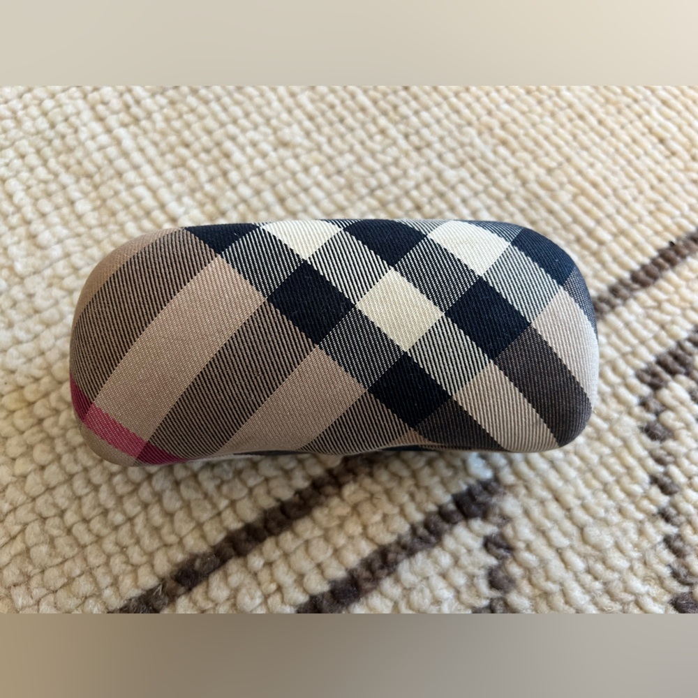 Gently used good condition Burberry Plaid Glasses Case